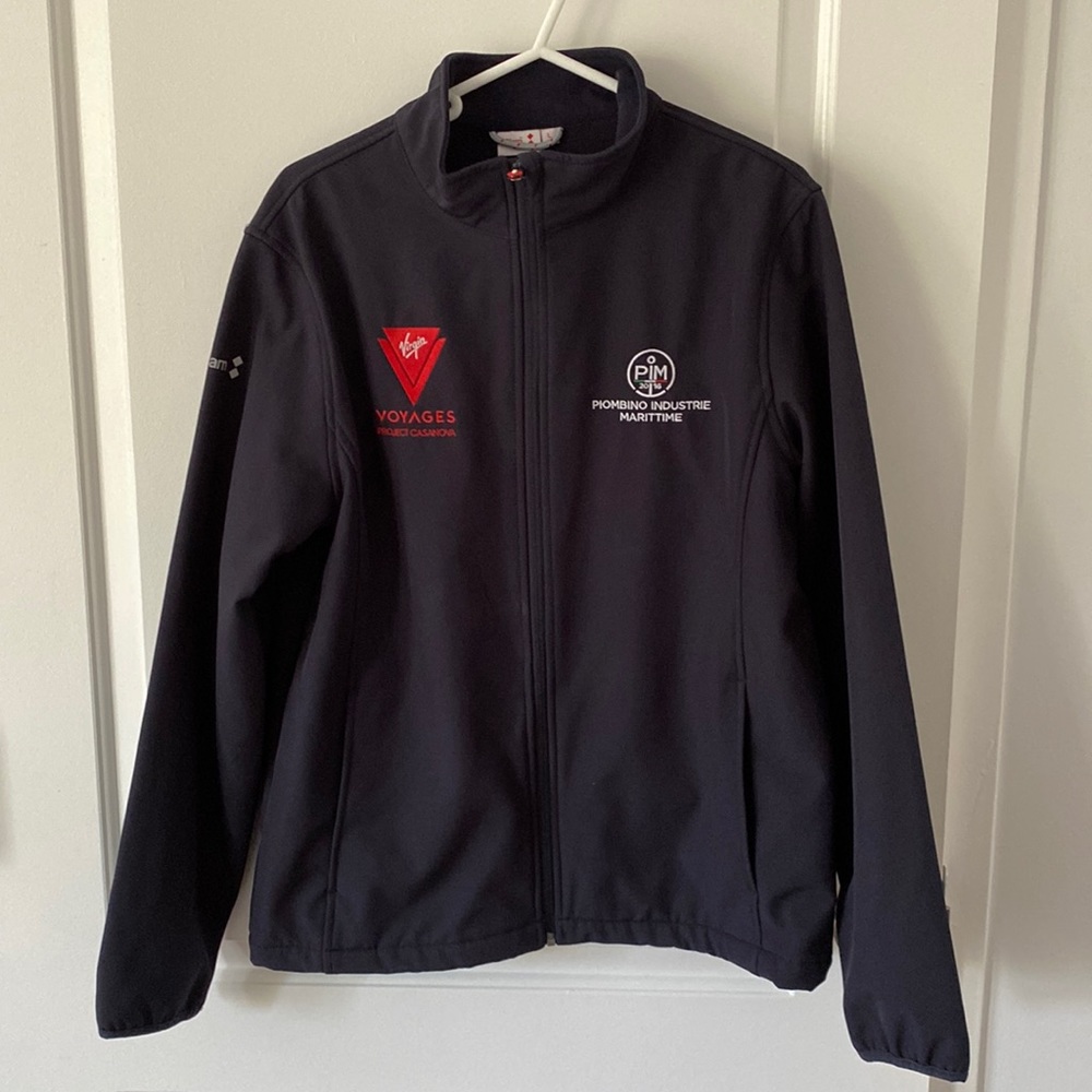 ACT SOFTSHELL NAVY BLUE JACKET, Men’s Lrg